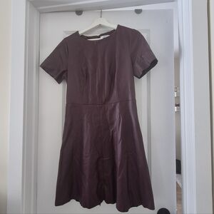 Elegant Purple Short Sleeve Dress